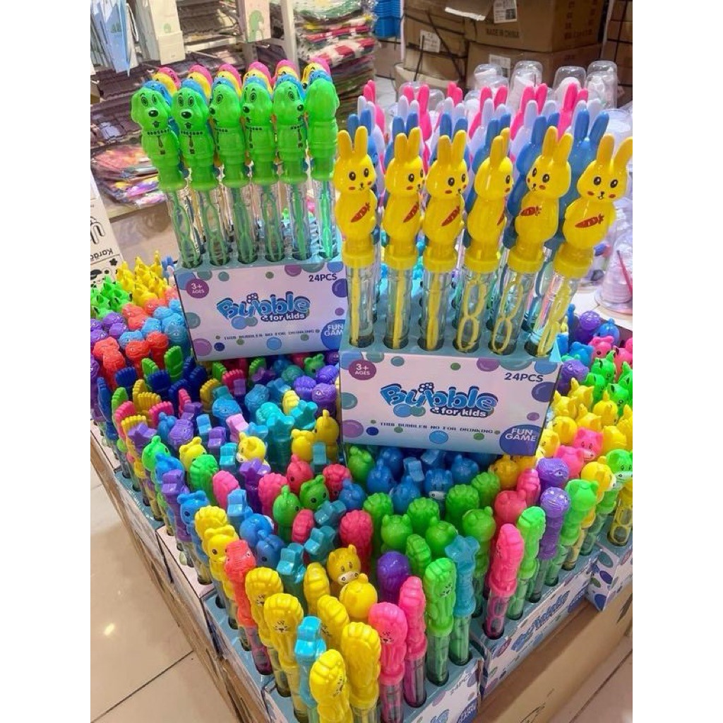 (ยกโหล 12 ชิ้น) No.668 ของเล่นเป่าฟองหัวการ์ตูน ของเล่น ปาร์ตี้ ถ่ายรูป (ไม่มีกล่อง)