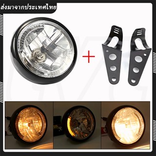 สีเหลืองอำพัน LED รอบ 7 ไฟหน้ารถจักรยานยนต์ที่มีเลี้ยวสำหรับ…