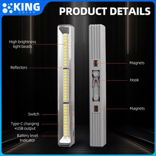 KING ไฟแคมป์ปิ้ง 7500mAh ไฟเต้นท์ ไฟอัจฉริยะ โคมไฟเต้นท์ แสง LED ปรับระดับได้ ไฟเดินป่า light camping ไฟฉุกเฉิน led น้ำห