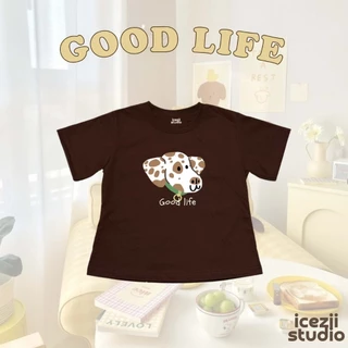 icezii.studio เสื้อยืด เบบี้ที รุ่น HAPPY LIFE