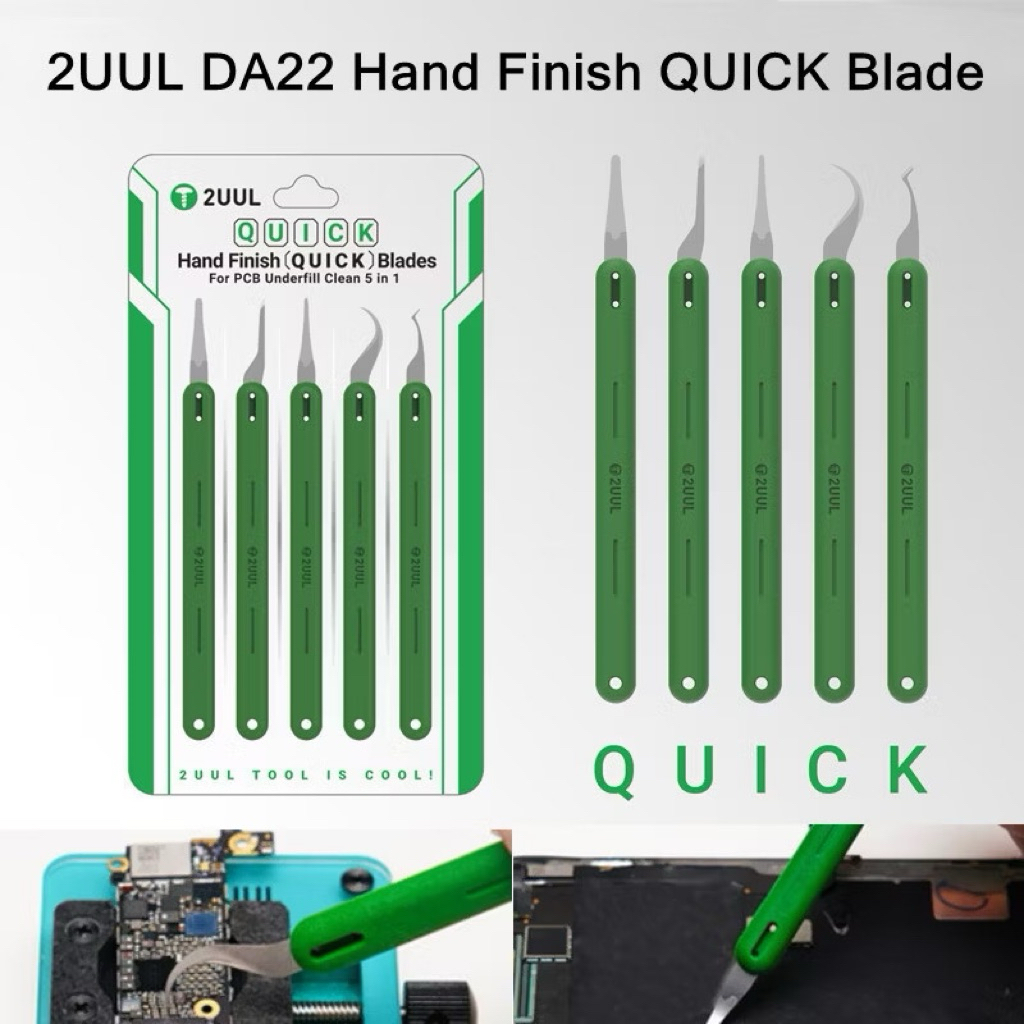 2UUL DA22 5-in-1 ชุดใบมีดสําหรับเมนบอร์ด IC ใช้ง่ายไม่ต้องสลับเปลี่ยนใบมีดบ่อยบ่อย