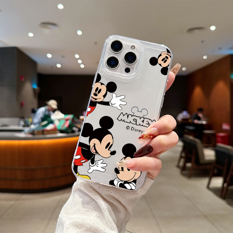 🔥เคสไอโฟน🔥 TPU นิ่มกันกระแทก เคสโทรศัพท์ iPhone 11 12 13 14 15 Pro Max XR XS X 7 8P มิกกี้น่ารัก - รูปที่ 7