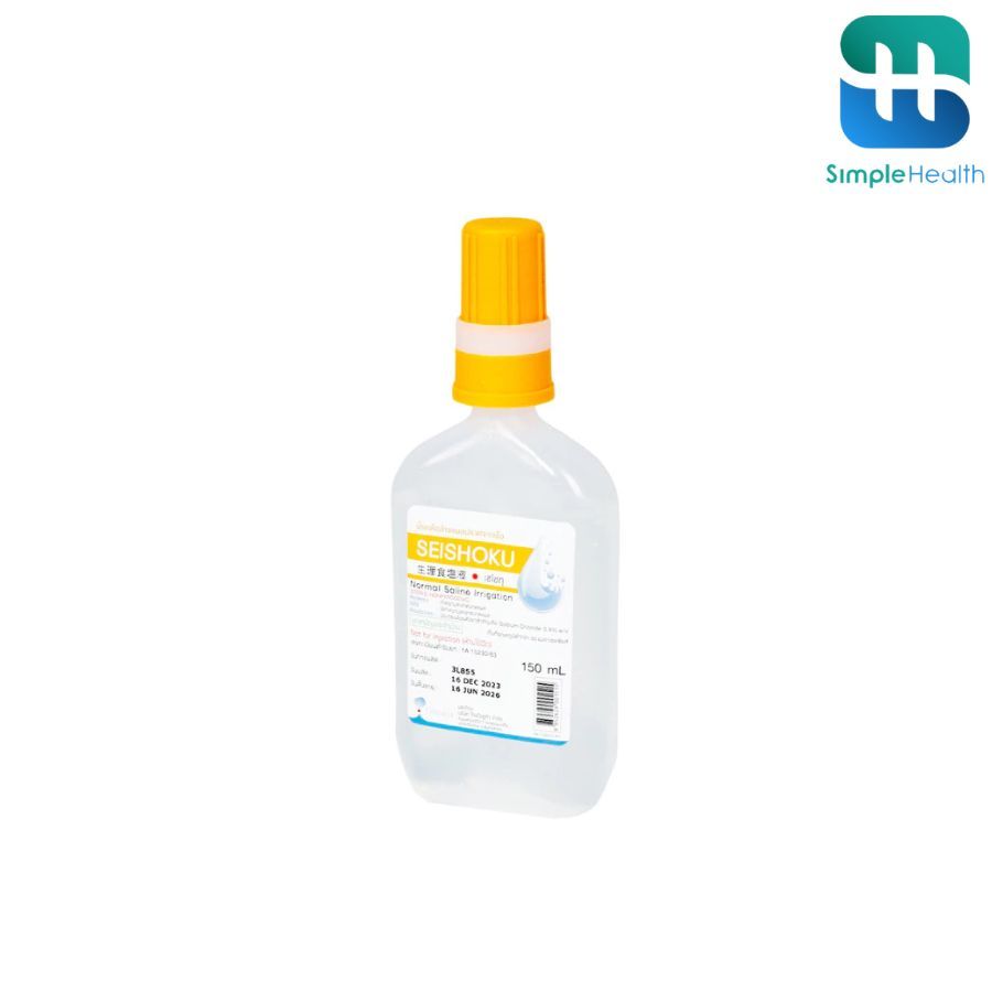 Simple Healthcare น้ำเกลือ น้ำเกลือล้างแผล ล้างจมูก  Otsuka Seishoku ใช้ทำความสะอาดทั่วไป มี 2 ขนาด