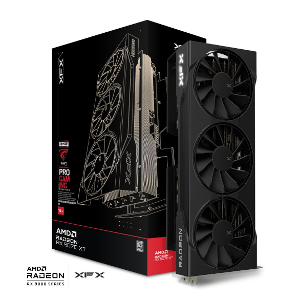 RX-97TSWF3B9 XFX Swift AMD Radeon RX 9070XT Triple Fan Gaming Edition