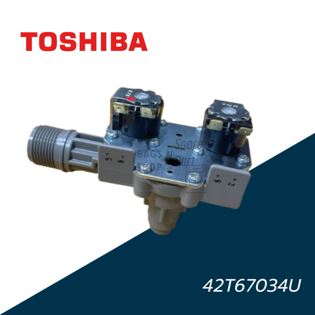 วาล์วน้ำเข้าเครื่อฃซักผ้าโตชิบา TOSHIBA รุ่น AW-DG1500WT พาร์ท 42T67034U เบิกศูนย์