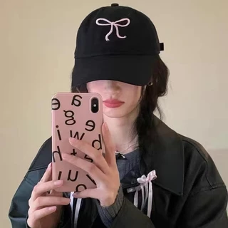 ส่งไวจากไทย หมวกแก๊ปเบสบอล unisex cap งานปัก หมวกเท่ๆ y2k (ปีกโบว์)S1294