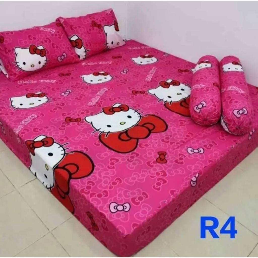 ผ้าปูที่นอนลายคิดตี้(เฉพาะผ้าปู1ผืน)ขนาด 3.5/5 และ6ฟุตผ้าคอตตอนหนาไม่ป็นขนสีไม่ตกราคาจำหน่ายปลีก-ส่ง - รูปที่ 2