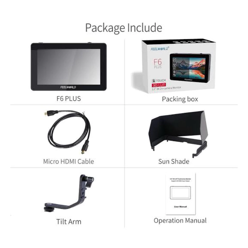 FEELWORLD F6 PLUS V2 จอมอนิเตอร์สำหรับกล้อง DSLR Mirrorless thumbnail 10