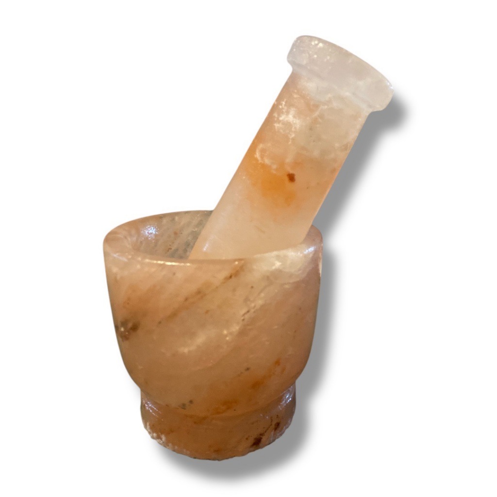 ครกและสากที่ทำจากเกลือหิมาลายัน (Himalayan Salt Mortar and Pestle) แท้บริสุทธิ์ 100% จากปากีสถาน