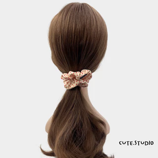 cute.studio• polka dot ยางมัดผม ผ้าคอตตอนเนื้อดี
