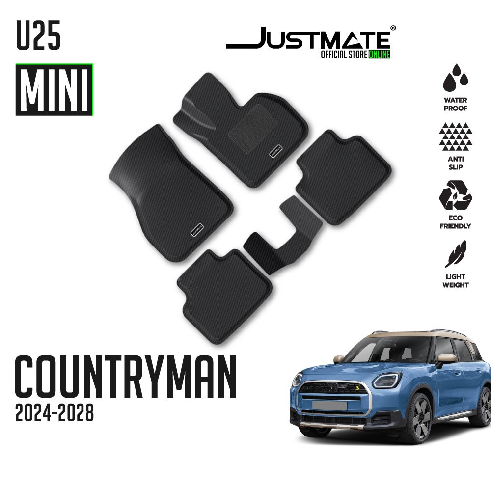 [JUSTMATE] MINI พรมปูพื้นรถยนต์ COUNTRYMAN U25 2024 - 2028