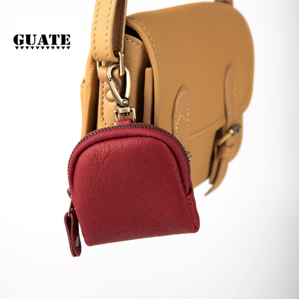 GUATE PEAT - กระเป๋าอเนกประสงค์ สำหรับใส่หูฟัง AirPods หรือเหรียญ และอื่นๆ มีห่วงสำหรับห้อยกระเป๋า