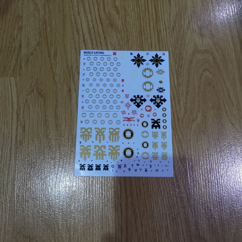 Decal  น้ำ warhammer