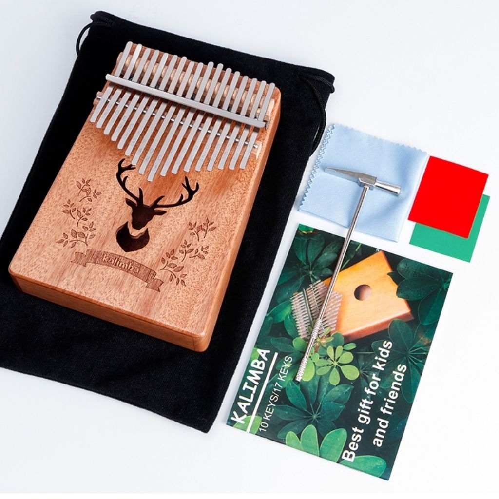 17 คีย์ Kalimba Thumb Piano Acoustic Finger Piano Music Instruments