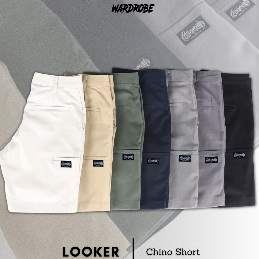 กางเกงขาสั้น ชิโน่ แบรนด์ LOOKER ผลิตจากผ้าเวสปอยท์.