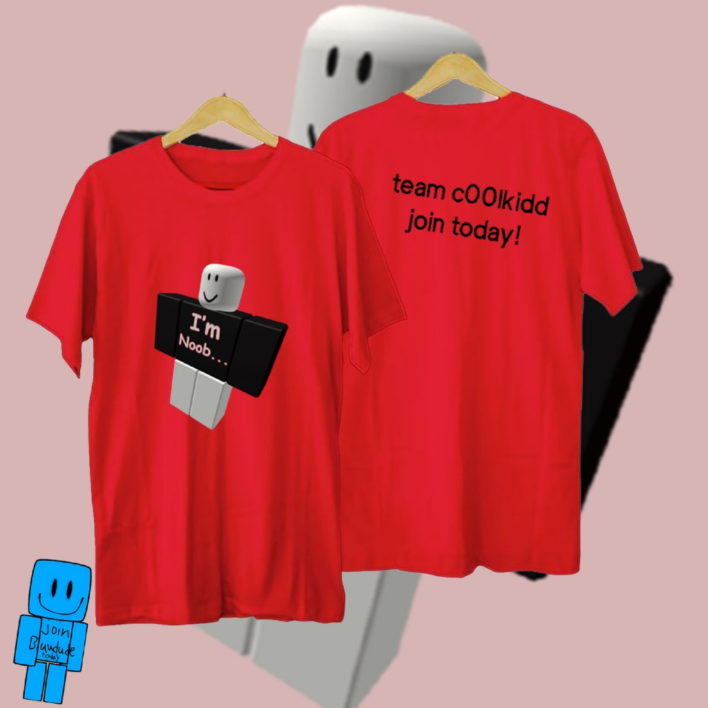 🍕HOT oof i'm noob - Roblox manT-shirt ผ้าเนื้อนุ่ม Unisex