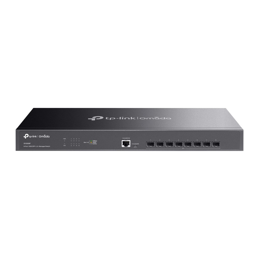 (SX3008F) Omada 8-Port 10GE SFP+ L2+ Managed Switch