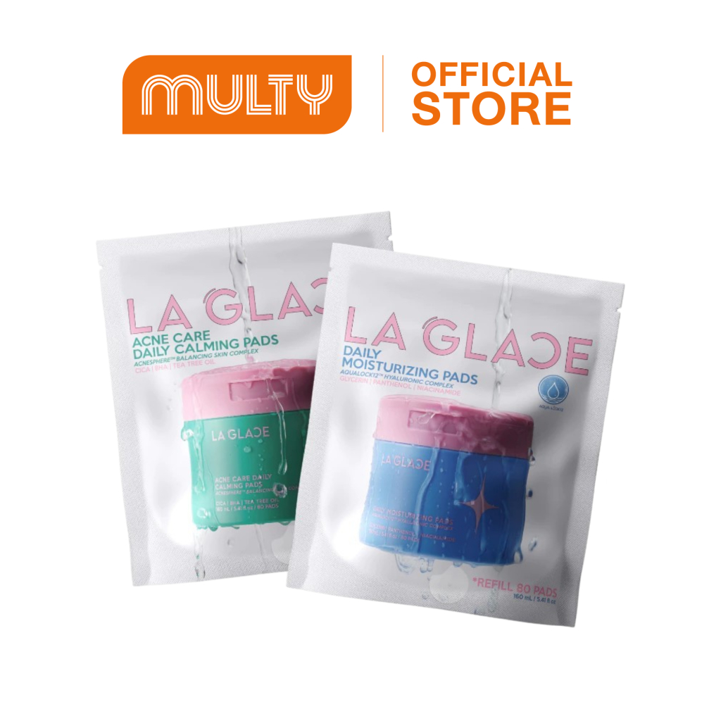 LA GLACE TONER PADS REFILL 160 ML. (แบบรีฟีล 80 แผ่น)