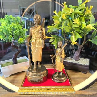 พระสีวลี สูง5นิ้ว และ8นิ้ว แร่เหล็กน้ำพี้ แถมฟรีฐานรอง สีมันปูเพ้นท์