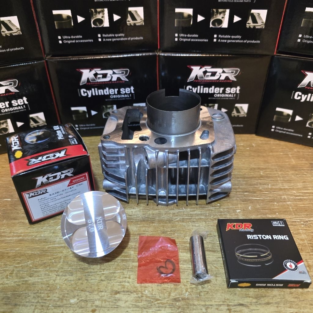 เสื้อสูบพร้อมลูก 125 ลูก56/57มิล หลบ4วาล์ว