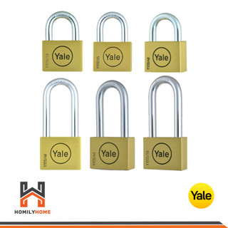 YALE กุญแจคล้อง BD40 BD45 BD50 คอสั้น ห่วงสั้น BD40L BD45L BD50L คอยาว ห่วงยาว ทองเหลืองแท้ ระบบดิสล็อคด้วยลูกปืน