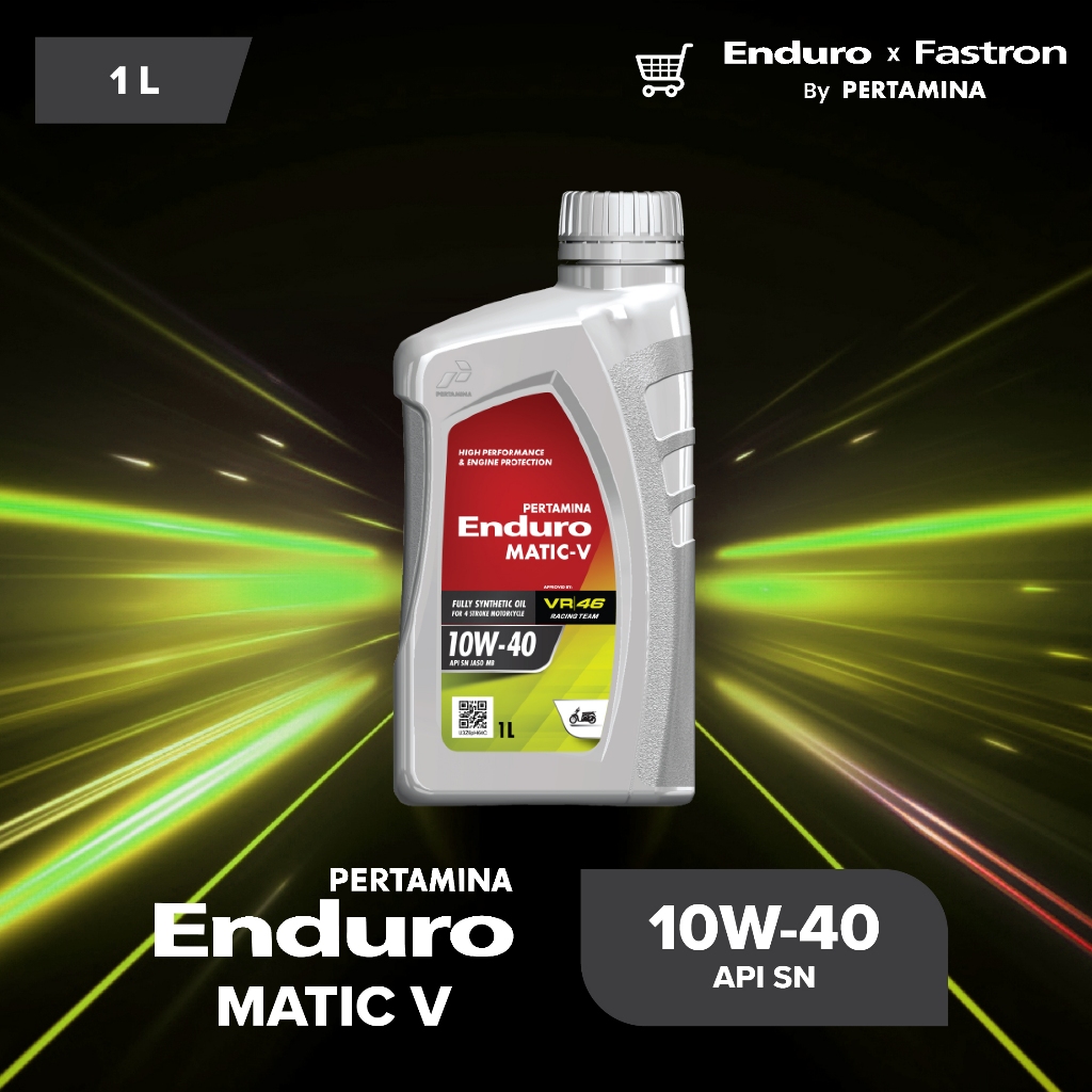 ENDURO MATIC V 10W-40 API SN ขนาด 1L น้ำมันเครื่องสำหรับรถจักรยานยนต์เกียร์อัตโนมัติ