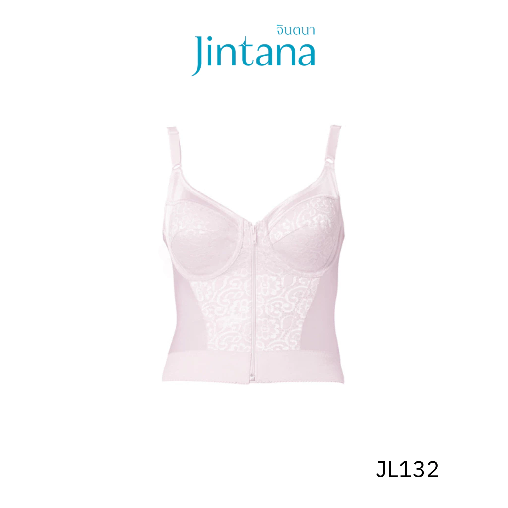 Jintana เสื้อชั้นในกระชับสัดส่วน รุ่น Basic รหัส JL132 (มีโครง) สีชมพู เสื้อในเต็มตัว กระชับ เก็บเนื้อส่วนเกิน
