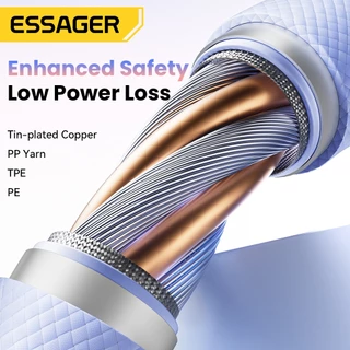 Essager 29W/60W/7A สายข้อมูล C-L/C-C/A-C สายดาต้าสองสี for ip Huawei Samsung Xiaomi