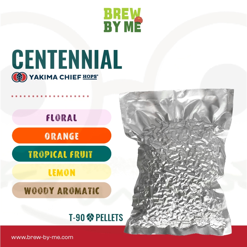 ฮอปส์ Centennial (US) PELLET HOPS (T90) โดย Yakima Chief Hops  | Homebrew