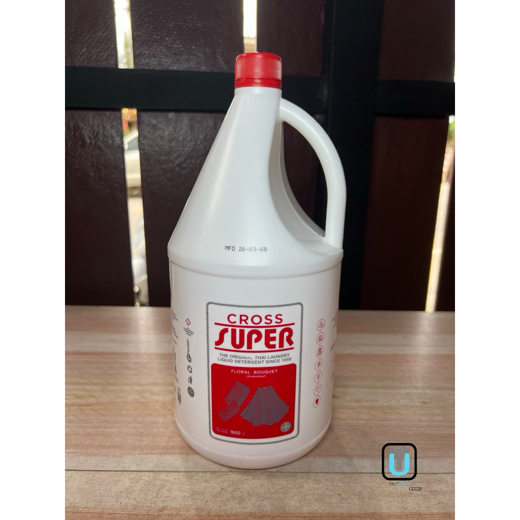 CROSS SUPER ผลิตภัณฑ์ซักผ้า ครอสซุปเปอร์ กลิ่นฟลอรัลบูเก้ ขนาด 1600 มล.