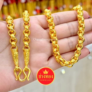 ทองเหมือนแท้❗สร้อยคอผ่าหวาย2สลึง 1บาท 2บาท 3บาท 5บาท 10บาท ผลิตโดยช่างทองประสบการณ์กว่า30ปี ช่างทอง