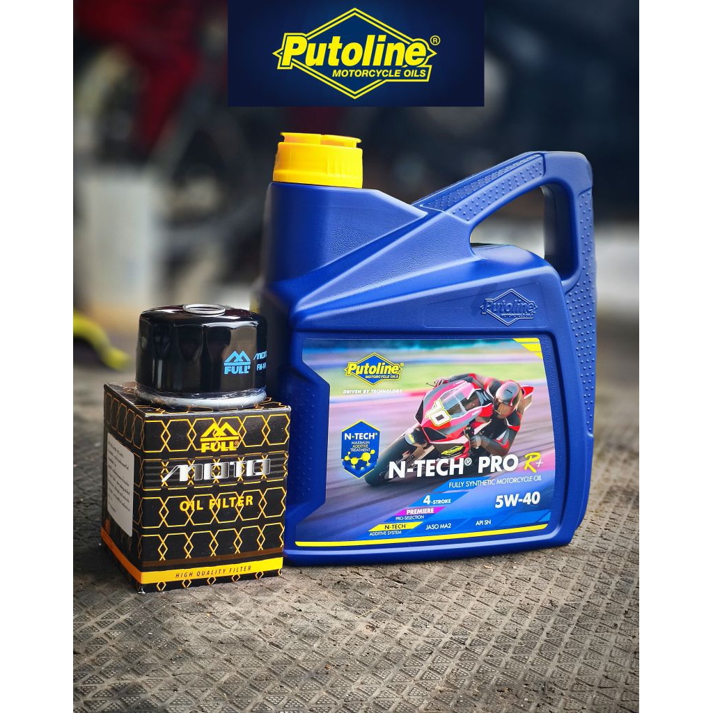 PUTOLINE N-TECH PRO R+ 5W-40  ชุดเปลี่ยนถ่ายน้ำมันเครื่องพร้อมกรองสำหรับBMW