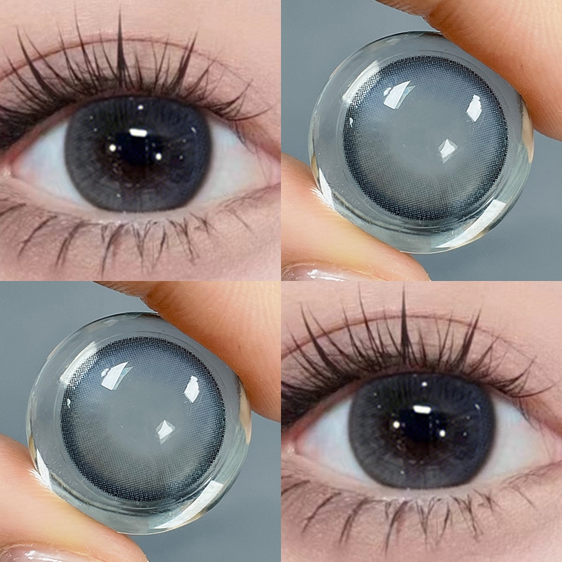 MIDROO {cod} [-1.00°~-8.00°]คอนแทคเลนส์บิ๊กอาย สีกาแฟนมเกาลั Bean Natural GREY ข