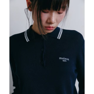 maison KEEPS | Gracie Knitted Long Sleeve Polo | เสื้อโปโลไหมพรม