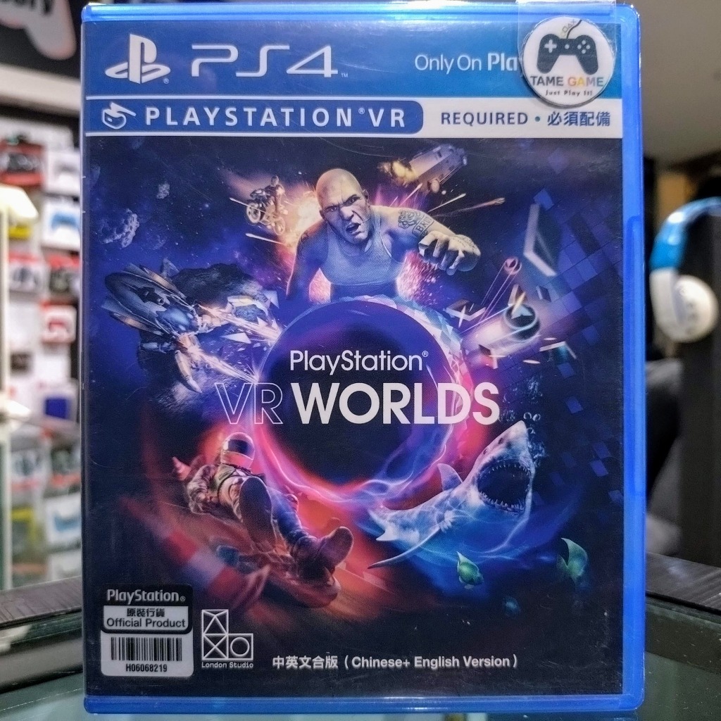 (ภาษาอังกฤษ) มือ2 Playstation VR Worlds PS4 มือสอง (เกม PS VR 1) London Heist Ocean Desdent VR Luge