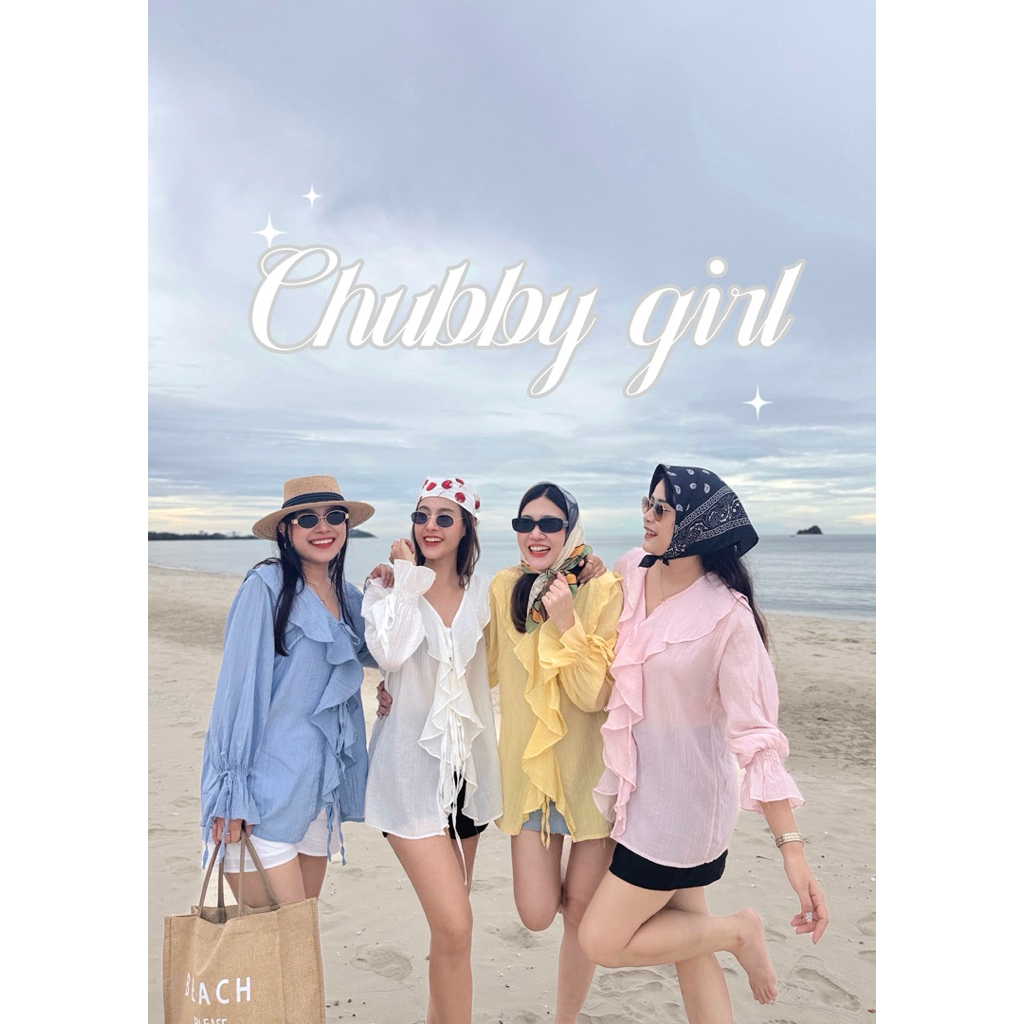 19JAN.STUDIO : CHUBBY GIRL เสื้อตัวยาวแต่งระบาย แมตช์ได้หลายแบบ