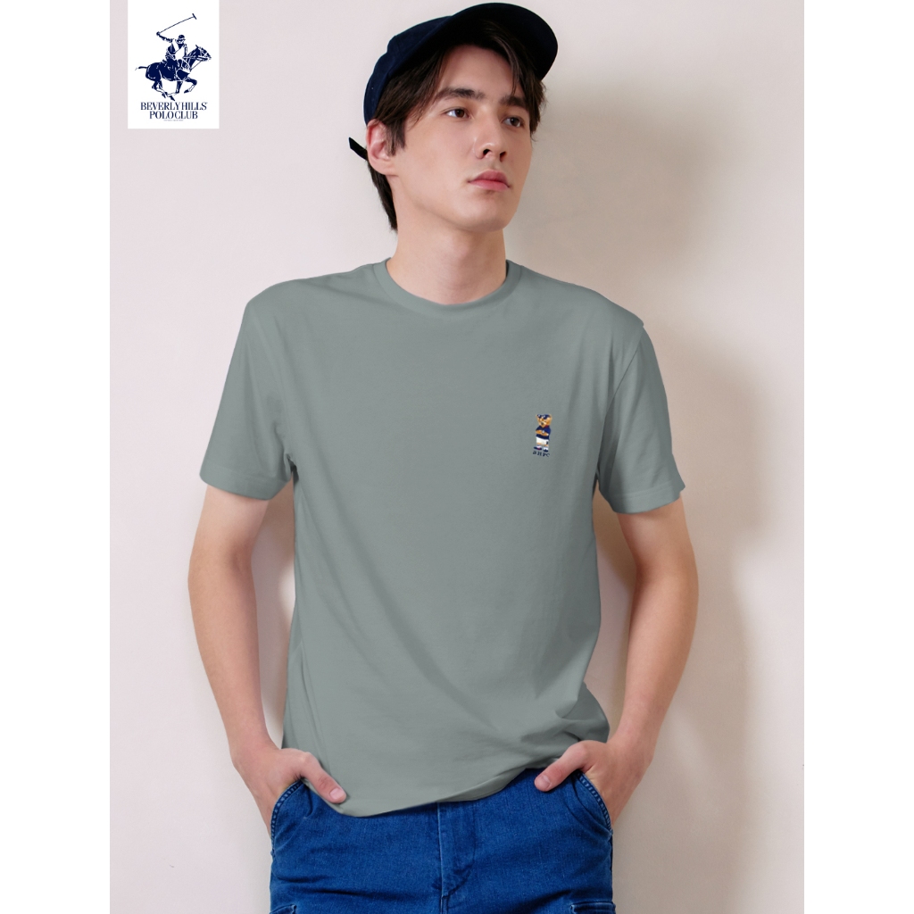 BEVERLY HILLS POLO CLUB เสื้อยืดคอกลมแขนสั้น รุ่น BNSV043 ลายปักน้องหมี