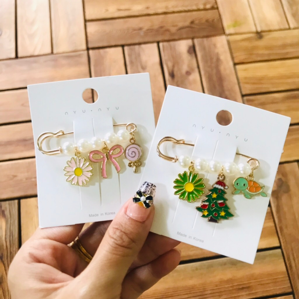🌷เข็มกลัดน่ารัก ขนาด 5 ซม. เครื่องประดับ แฟชั่นคนท้อง พร้อมส่ง