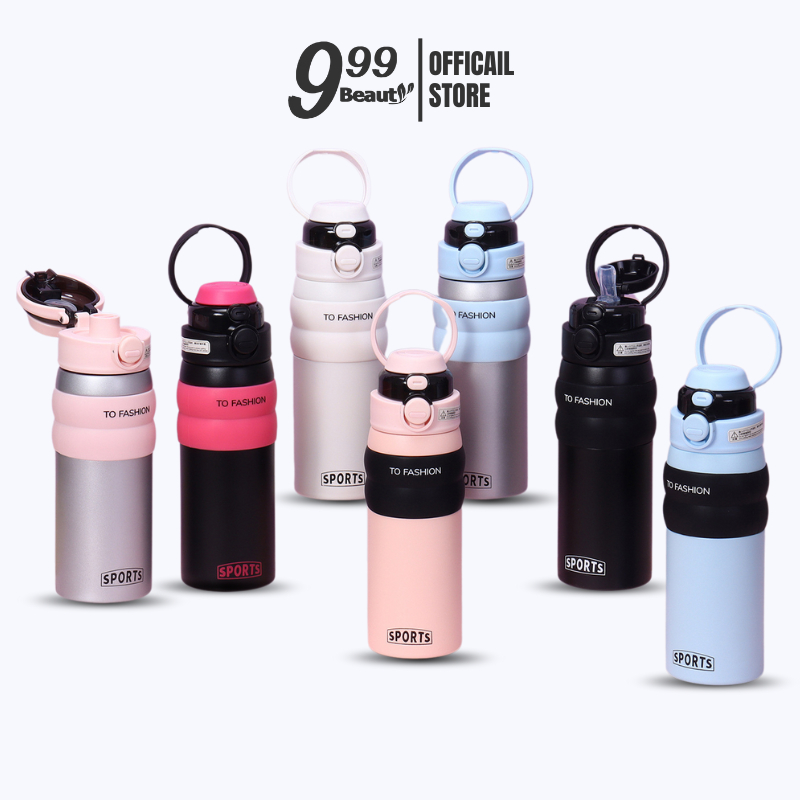 999beauty กระบอกน้ำสเตลเลส 316 พร้อมฝาปิดขวดสูญญากาศสามารถเก็บความร้อนและความเย็น