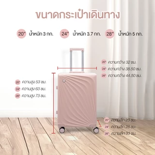Suissewin กระเป๋าเดินทางโครงอลูมิเนียม วัสดุ PC 100% TSA LOCK กระเป๋าเดินทางได้รอบโลก รุ่น CR77