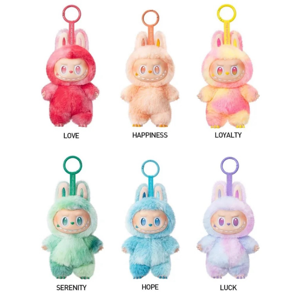 (ลดราคา พร้อมส่ง ของแท้) THE MONSTERS Big into Energy Series-Vinyl Plush Pendant บู้V3 เช็คการ์ดและป้ายเหลือง