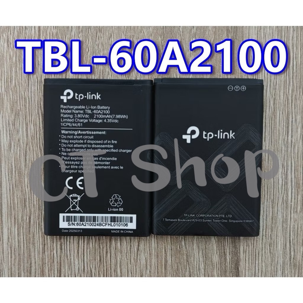 TBL-60A2100 แบตเตอรี่สำหรับ TP-LINK Wifi Router รับประกัน3เดือน
