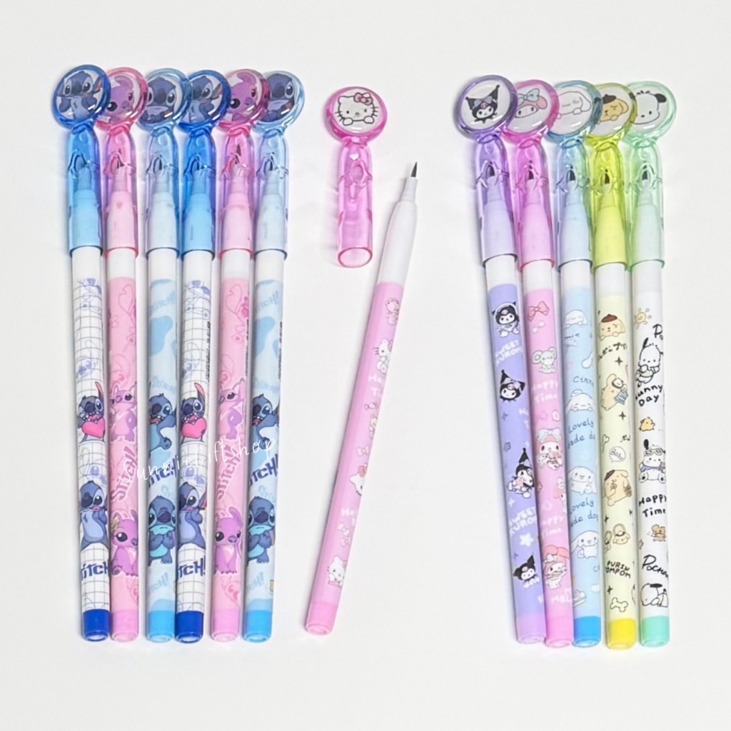 ดินสอต่อไส้ ลายการ์ตูน Set6ชิ้น