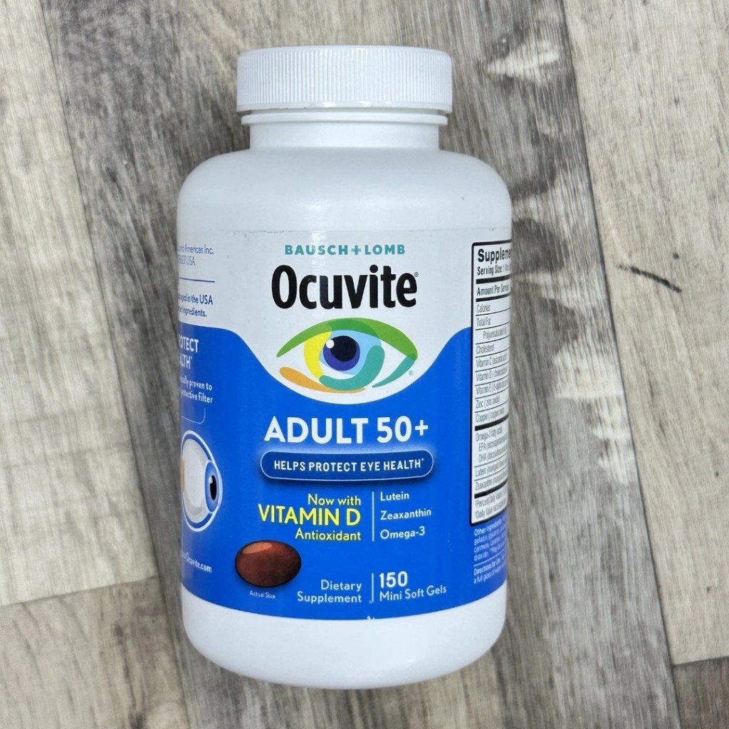 Bausch + Lomb Ocuvite Eye Vitamin for Adult 50+  150 Minisoftgels.