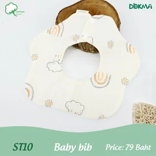 Dokma ผ้ากันเปื้อนเด็ก ผ้าคอตตอน ผ้าใยไผ่ Baby bib