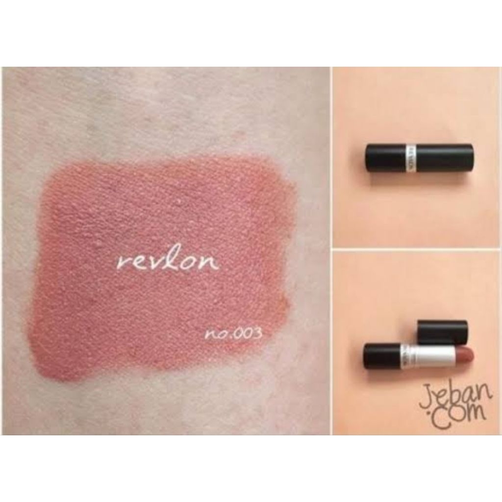 Revlon ลิปสติก เรฟรอน แท่งดำ เบอร์ 003 MAUVE IT OVER