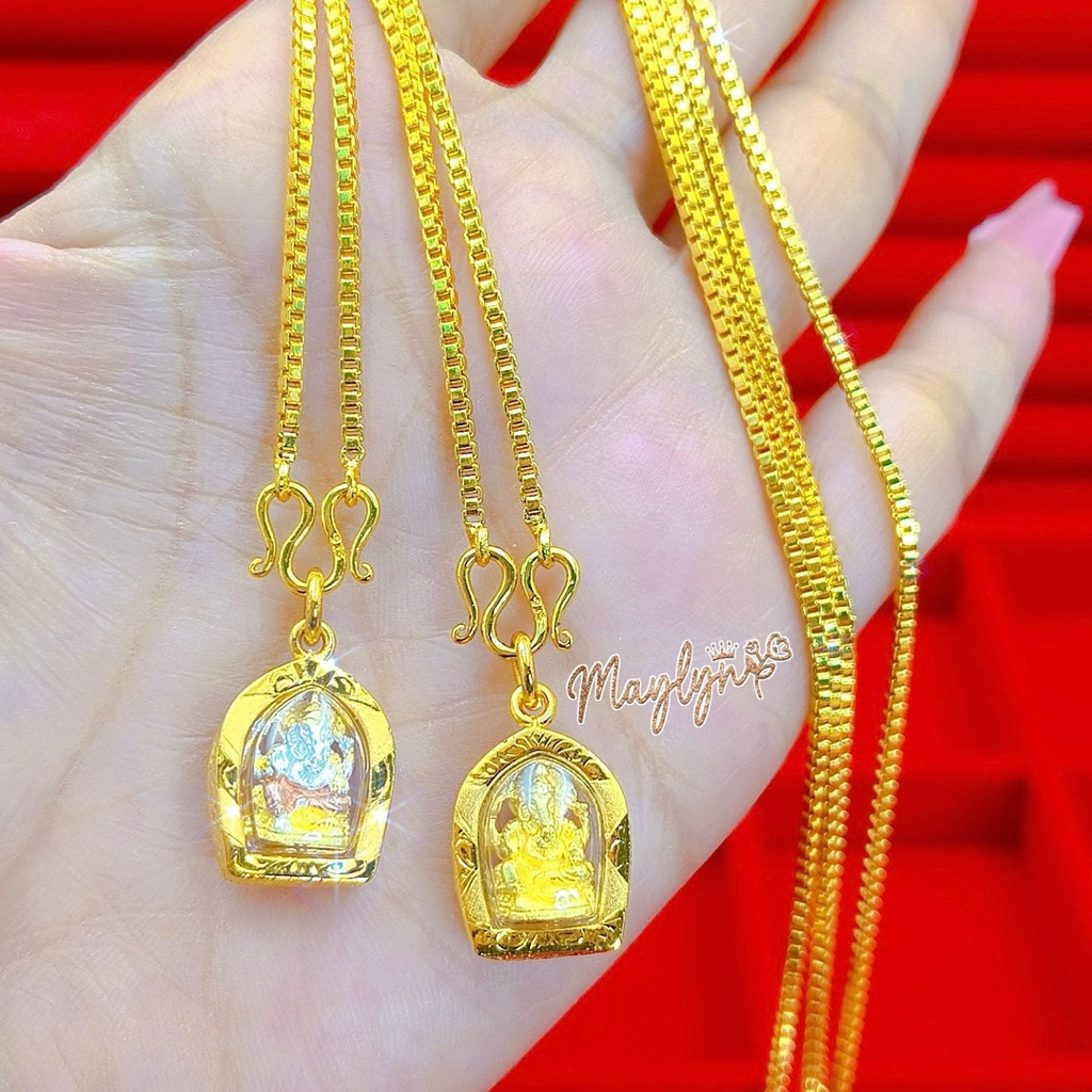 สร้อยพร้อมจี้พญาครุฑแปดเหลี่ยม 2สลึง | สร้อยพร้อมจี้ จี้พระเศษทองหุ้ม ทองไมครอนเกรดพรีเมียม ใส่กับทองแท้ได้ สวยเหมือนแท้