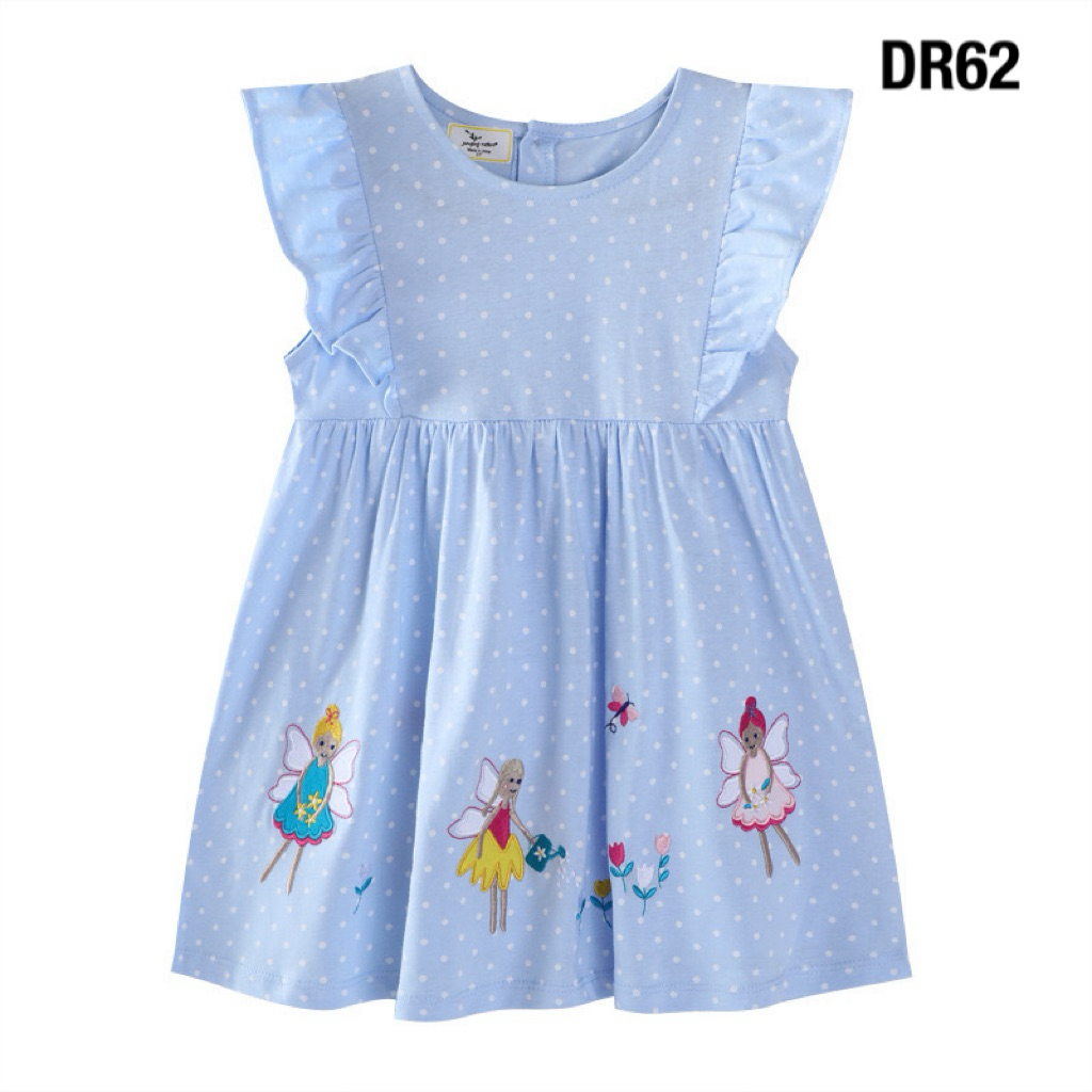 พร้อมส่งจากไทย ชุดเดรสเด็กผ้านิ่มใส่สบาย งานคุณภาพ ชุดเด็ก กระโปรง DR62
