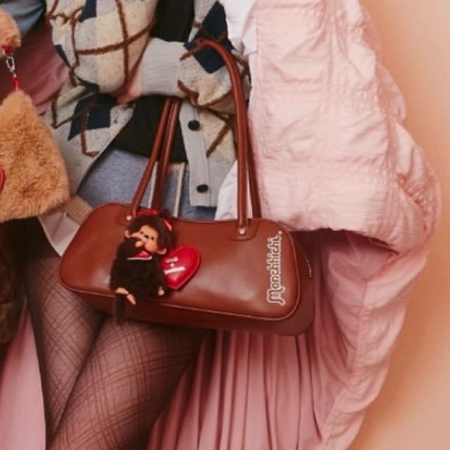 🔸(พร้อมส่ง)กระเป๋าOandB Monchhichi in Japan Brown▫️new