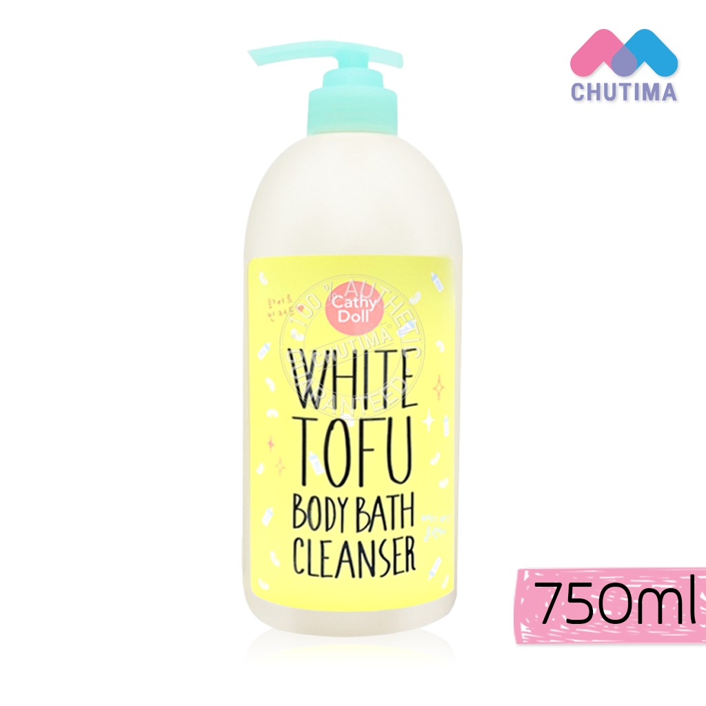 สบู่/ครีมอาบน้ำ เคที่ดอลล์ ไวท์โทฟุบอดี้บาธคลีนเซอร์ 750 มล. Cathy Doll White Tofu Body Bath Cleanser 750 ml.